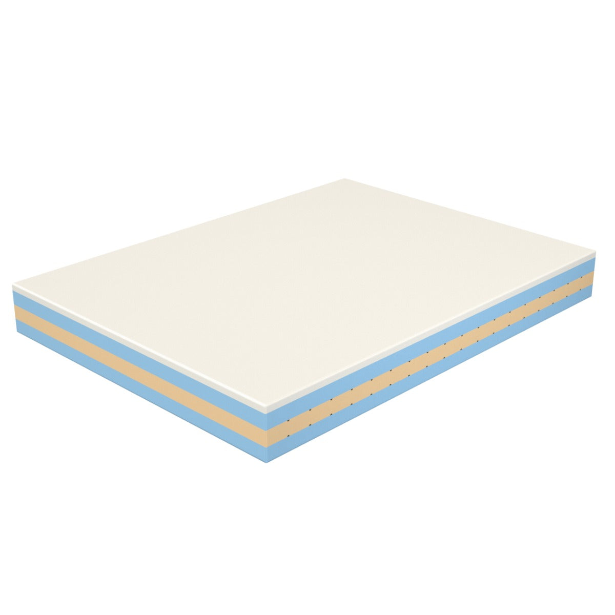 Matelas Mousse à Mémoire de Forme, Hauteur 21 cm - Déhoussable, 4 Couches | Bora