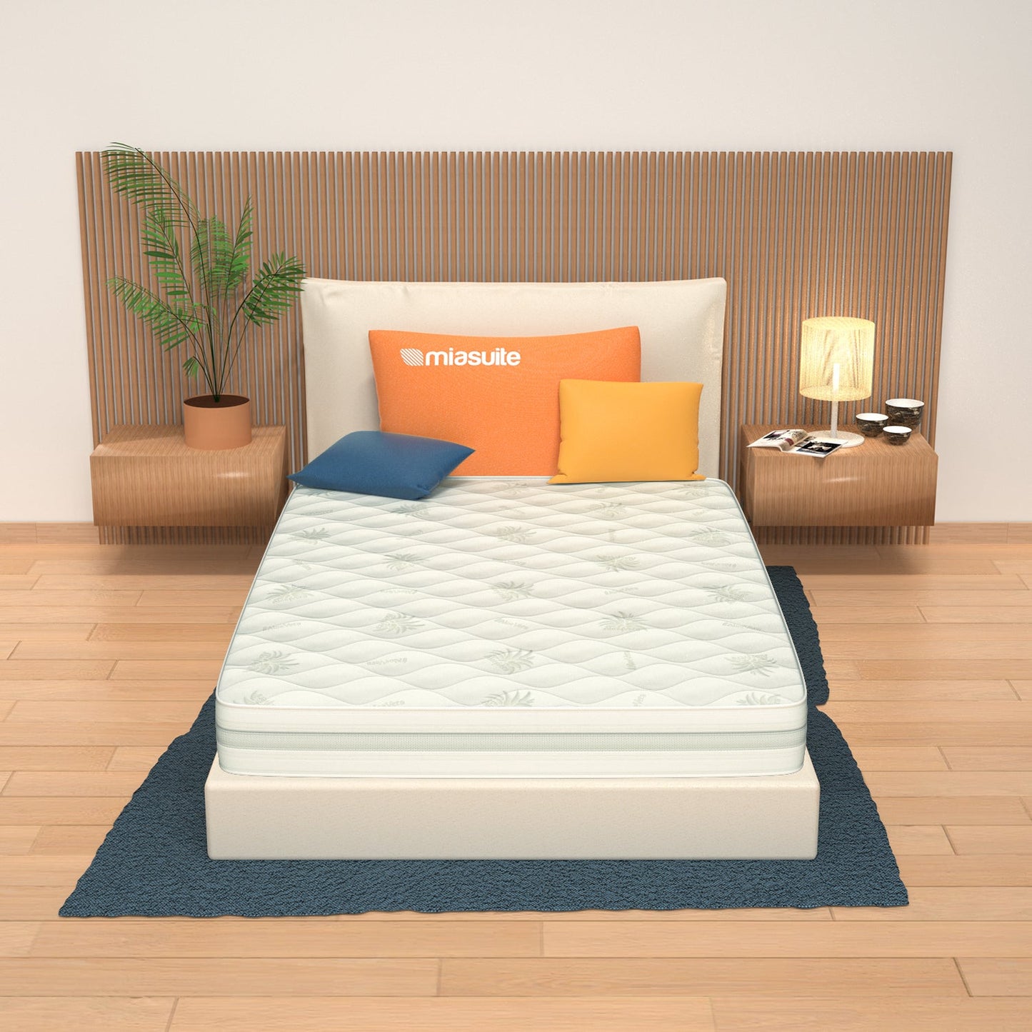 Matelas Multicouche, Mousse à mémoire de forme, hauteur 18 cm - Déhoussable, 100 % Aloe Vera | Arcobaleno