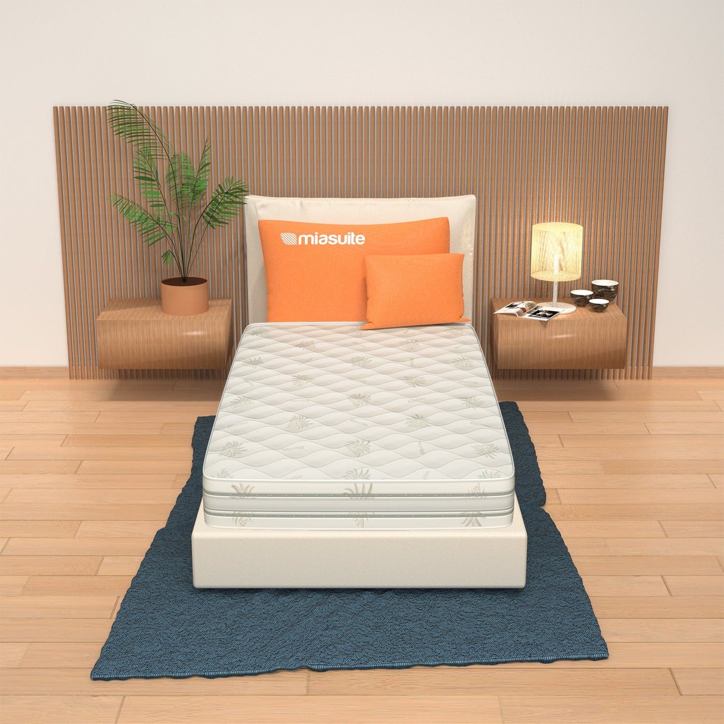 Matelas Multicouche, Mousse à mémoire de forme, hauteur 18 cm - Déhoussable, 100 % Aloe Vera | Arcobaleno