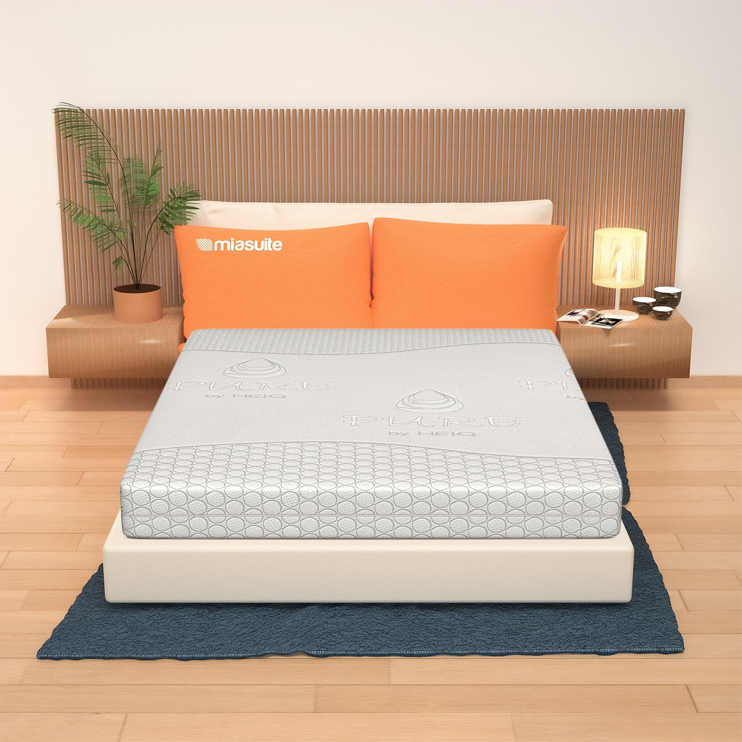 Matelas Mousse à Mémoire de Forme, Hauteur 21 cm - Déhoussable, 4 Couches | Bora