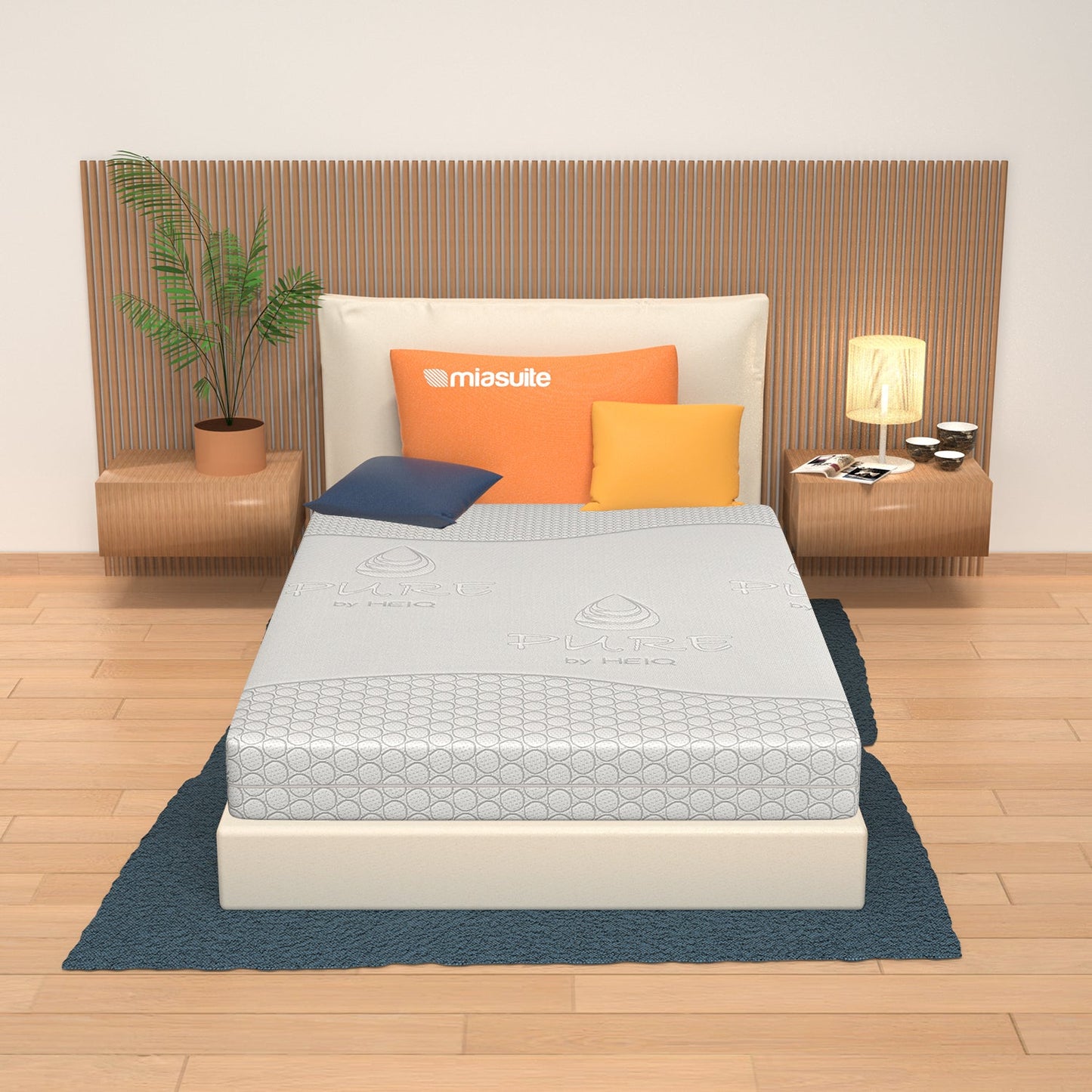 Matelas Mousse à Mémoire de Forme, Hauteur 21 cm - Déhoussable, 4 Couches | Bora