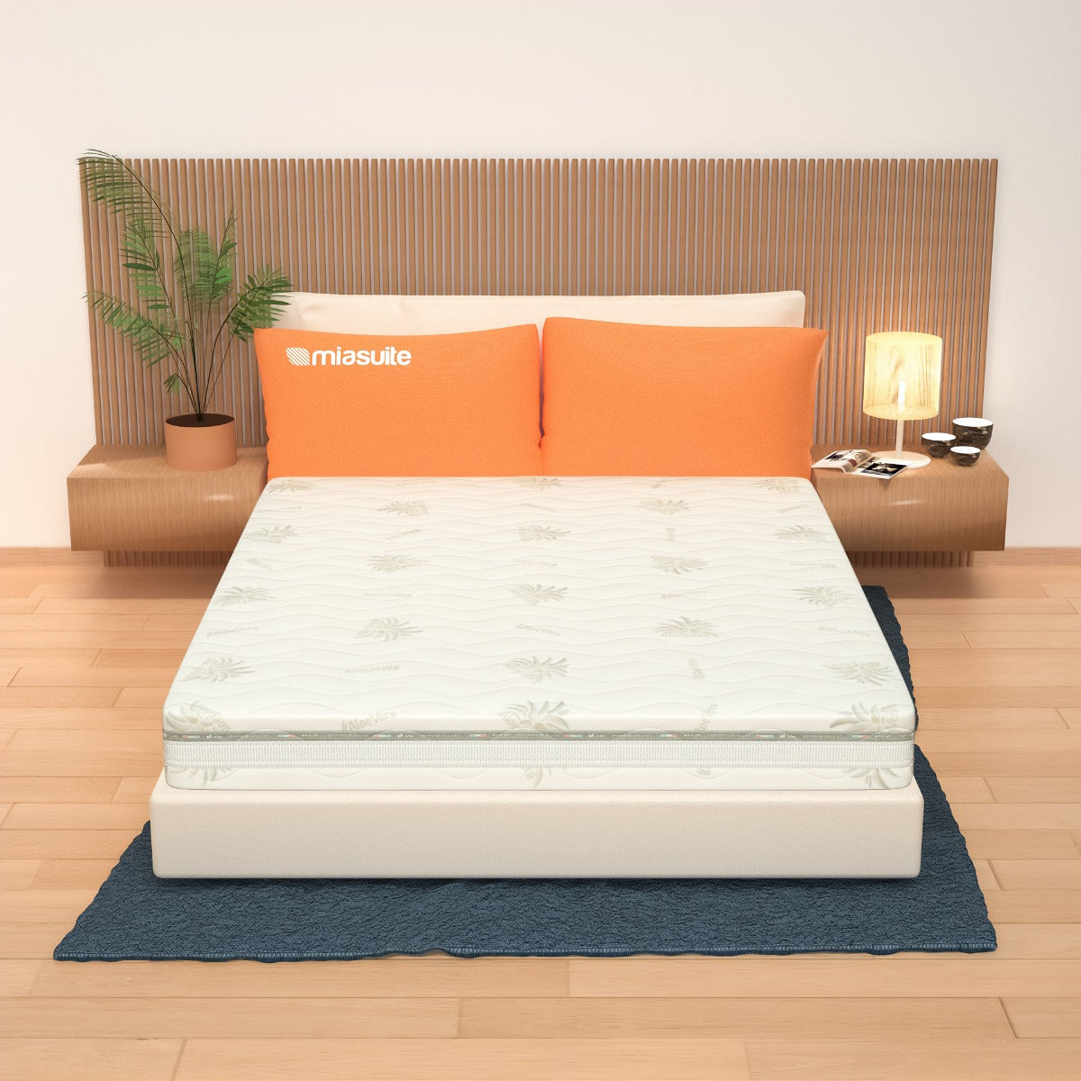 Matelas Mousse à Forme de Mémoire Dehoussable, Haut de 25 cm - 100 % Aloe Vera | Evolution