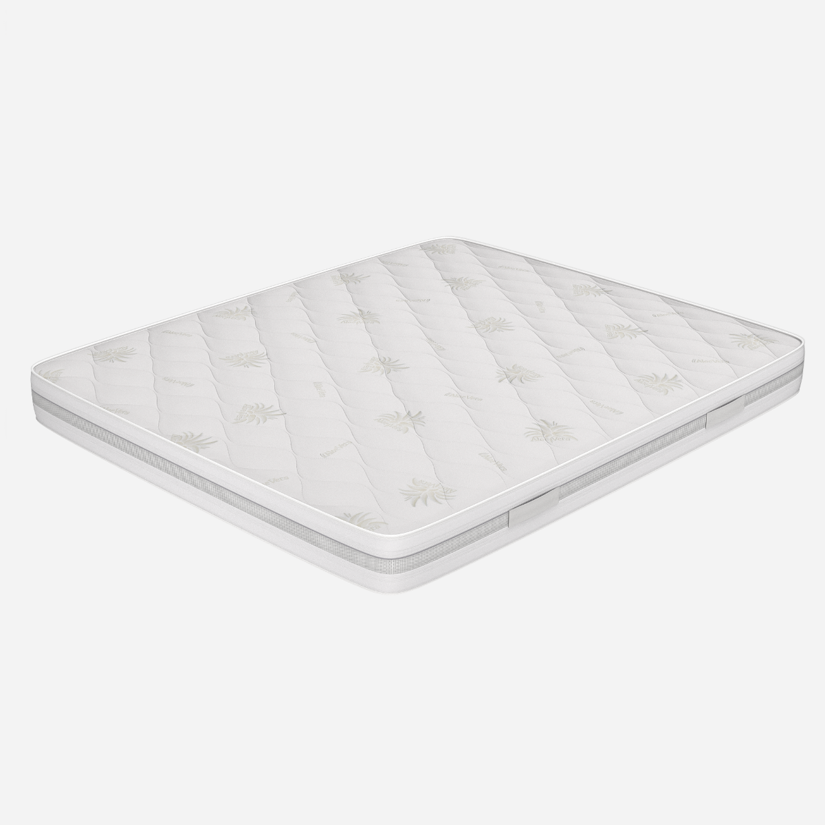 Matelas Goemon, Haut de 24 cm - Mousse, Déhoussable, Housse en Aloe Vera