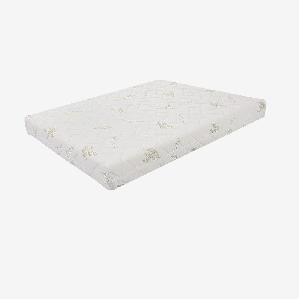 Housse de matelas dehoussable - tissu Aloe Vera