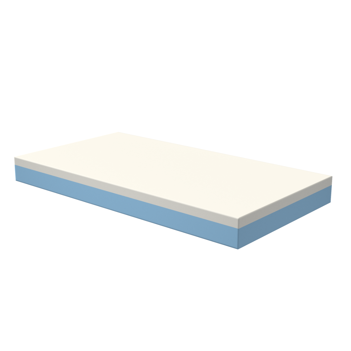 Matelas Gériatrique Mousse à mémoire de forme – Déhoussable, Revêtement sanitaire imperméable.