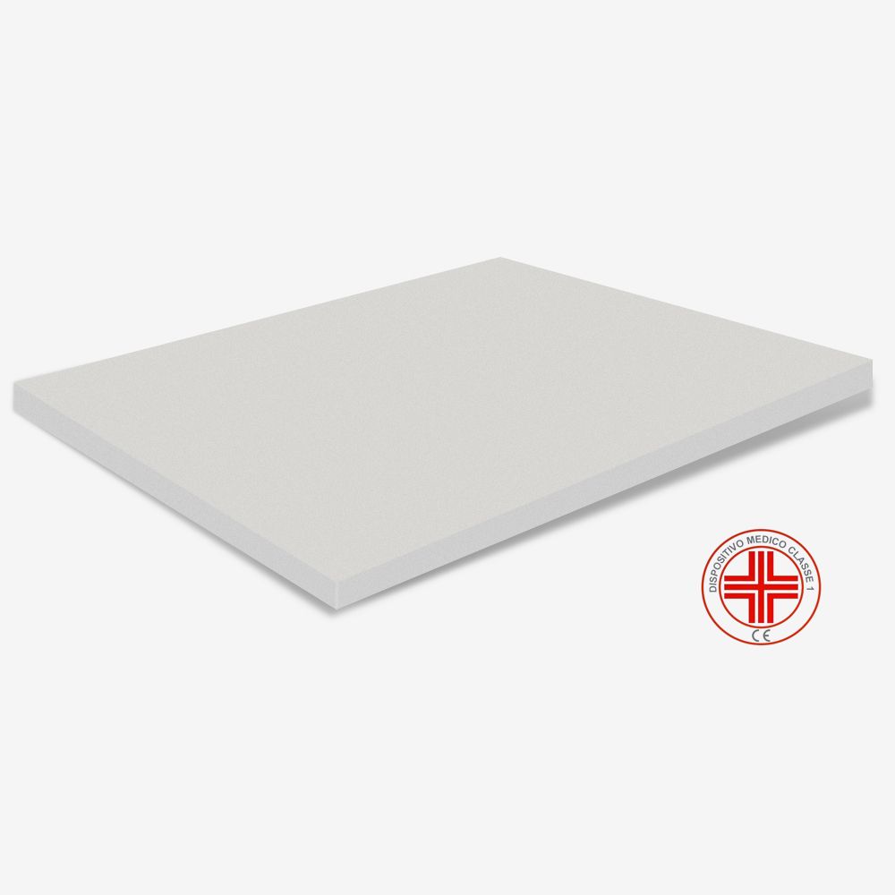 Surmatelas à Mousse à mémoire de forme - hauteur 3 cm, déhoussable Aloe Vera