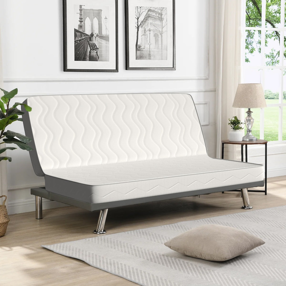 Matelas pliable, pour canapé-lit Clic-Clac - avec découpe centrale.
