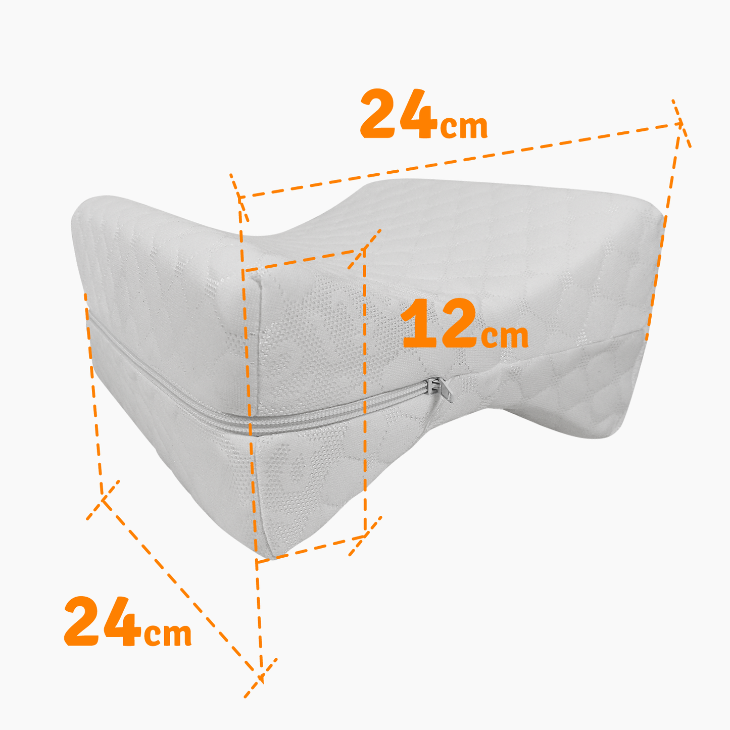 Coussin pour jambes et genoux, Mousse Ergonomique, Déhoussable.
