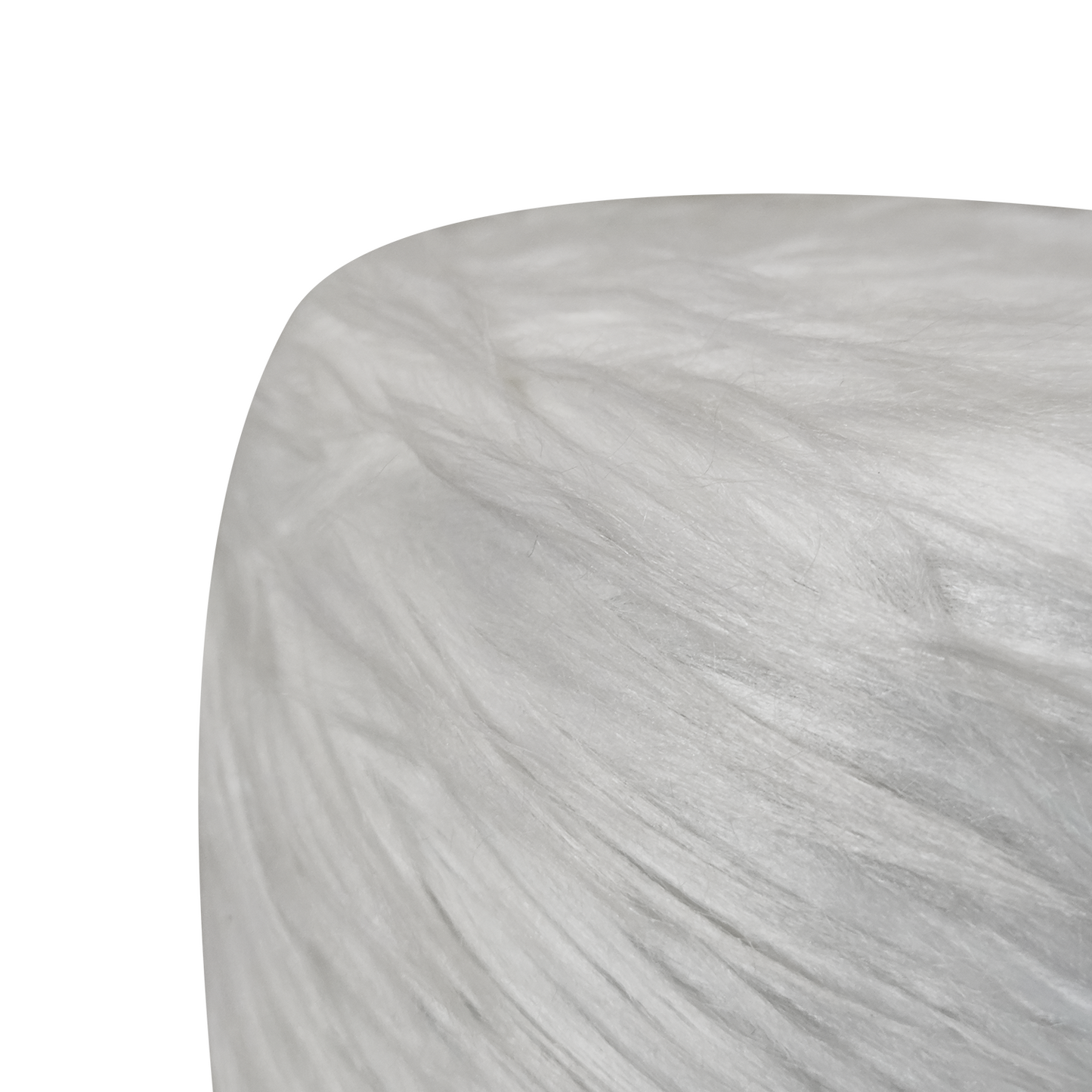 Repose-pieds circulaire de 27 cm de haut - Pouf en Cuir Suède Imperméable, Pieds en Bois