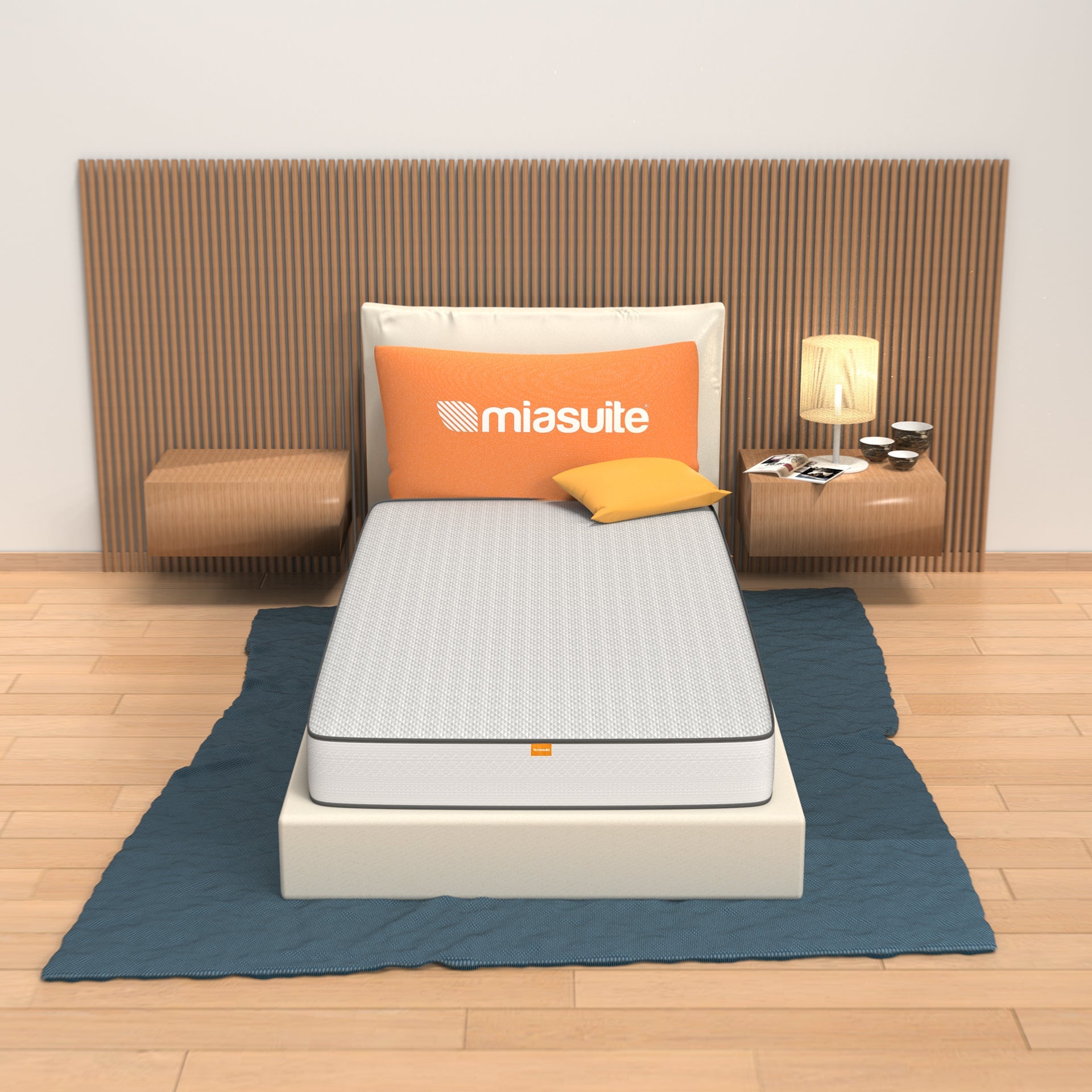 miasuite i sogni Italiani Matelas Simple 80 x 175 cm de Haut 13 cm en waterfoam Pliable pour lit d'appoint et orthopédique modèle Sommet