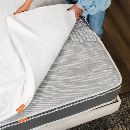 Surmatelas en mousse à mémoire de forme - hauteur 7 cm, à portance différenciée, déhoussable | One H7